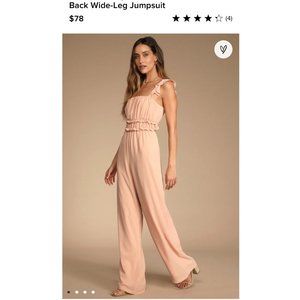 Lulus Blush Wide Leg Jumpsuit